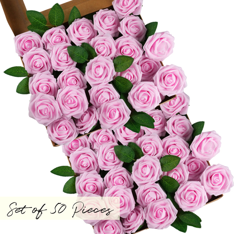 light pink Artificial foam Rose Flower