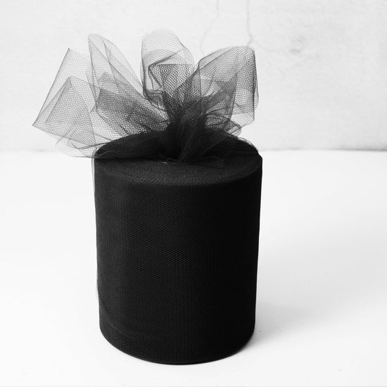 black Tulle Fabric Roll