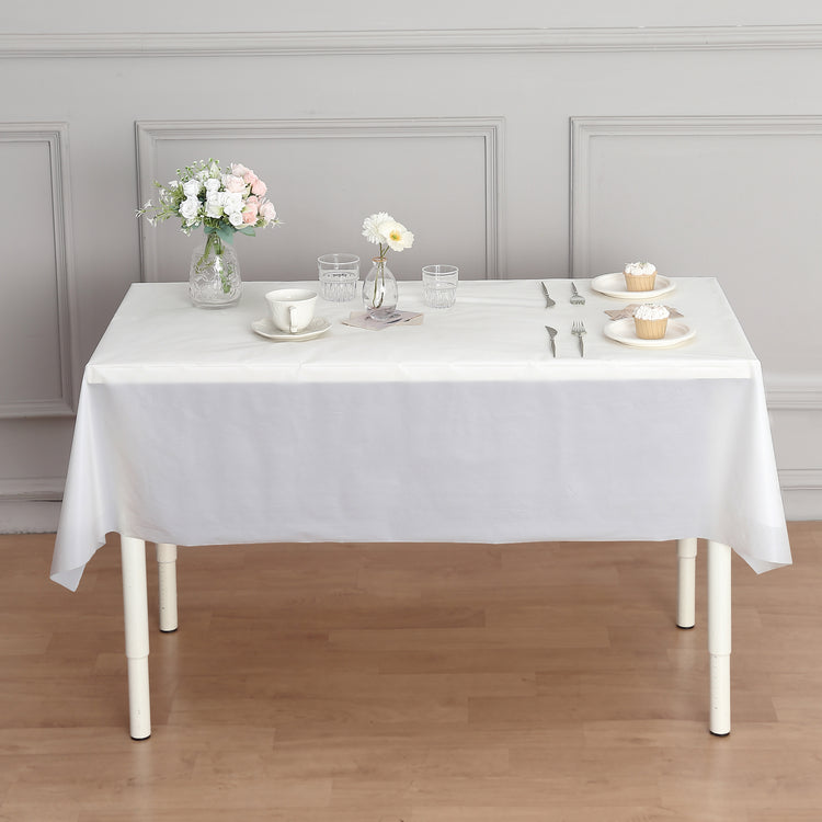 54" x 300ft Plastic Table Cover Roll with Cutter included