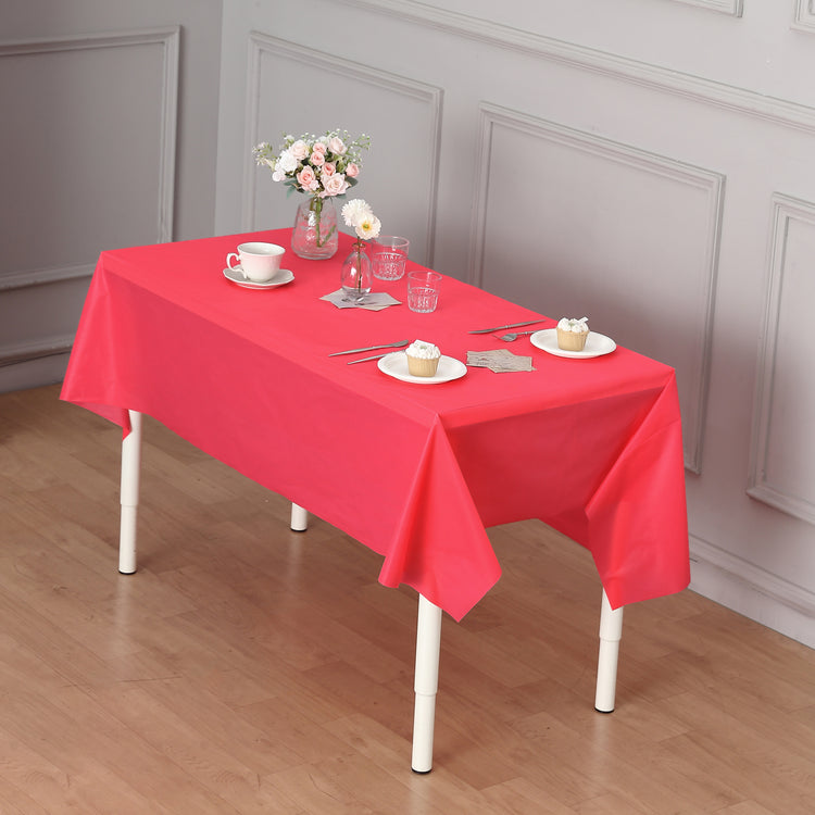 54" x 300ft Plastic Table Cover Roll with Cutter included