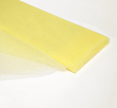 yellow 54" x 10 Yards (30 ft) Glitter Fabric Tulle Bolt