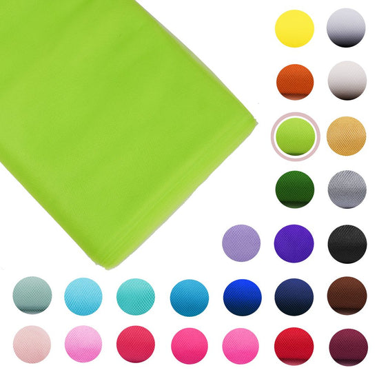apple green Fabric Tulle Bolt