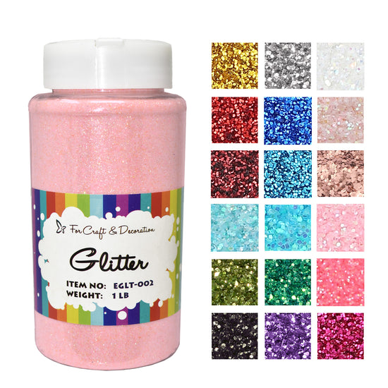 fine light pink glitter