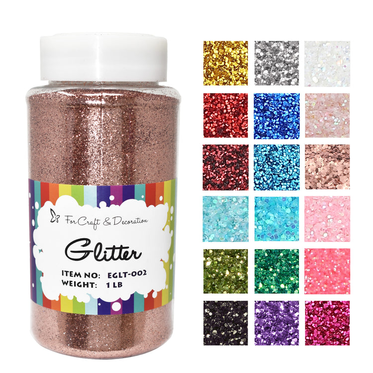 fine rose gold glitter