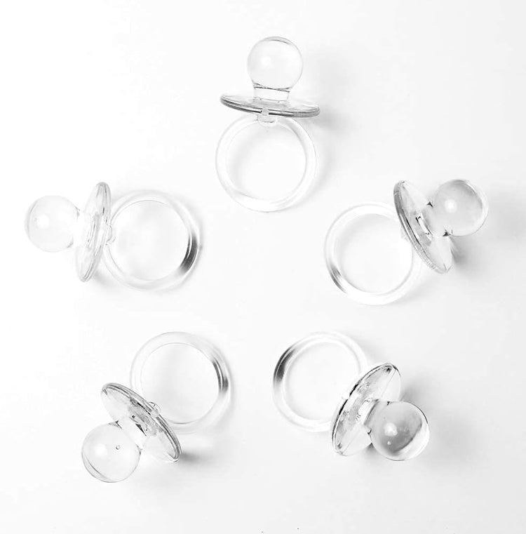 clear baby pacifier for baby showers