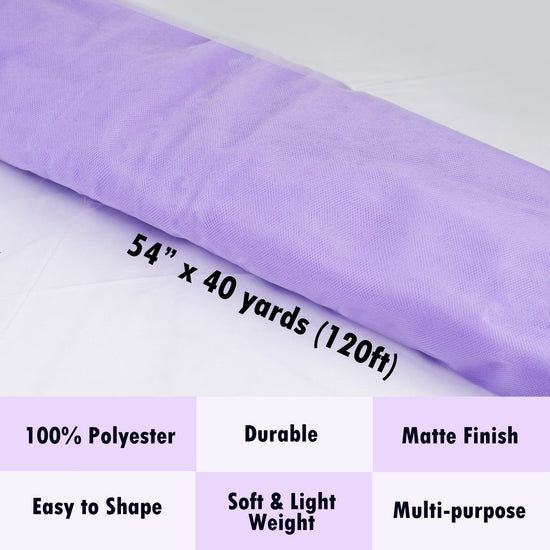 lavender tulle Fabric Tulle Bolt