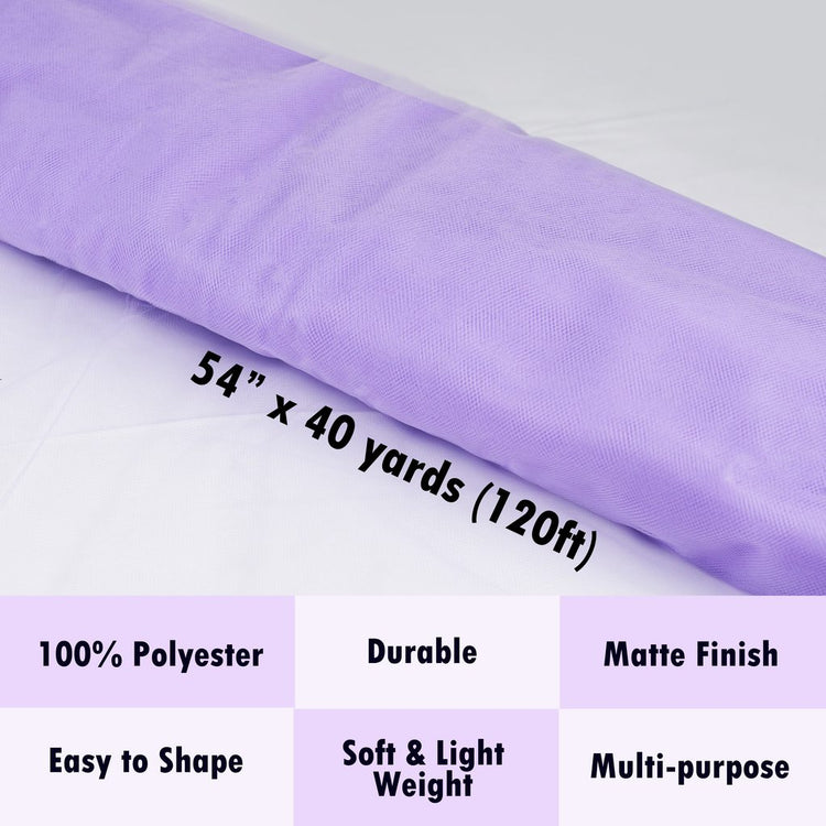 lavender tulle Fabric Tulle Bolt