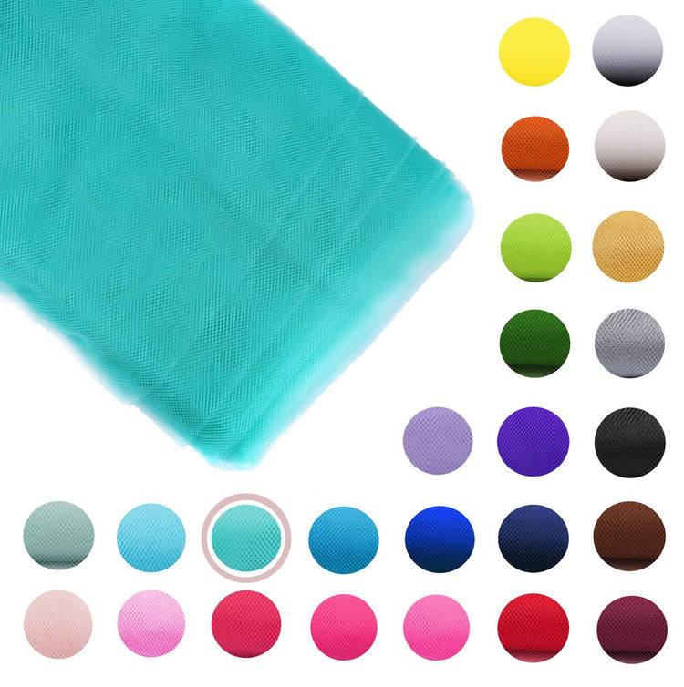 aqua tulle Fabric Tulle Bolt