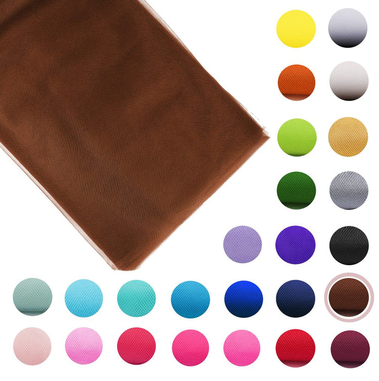 brown Fabric Tulle Bolt