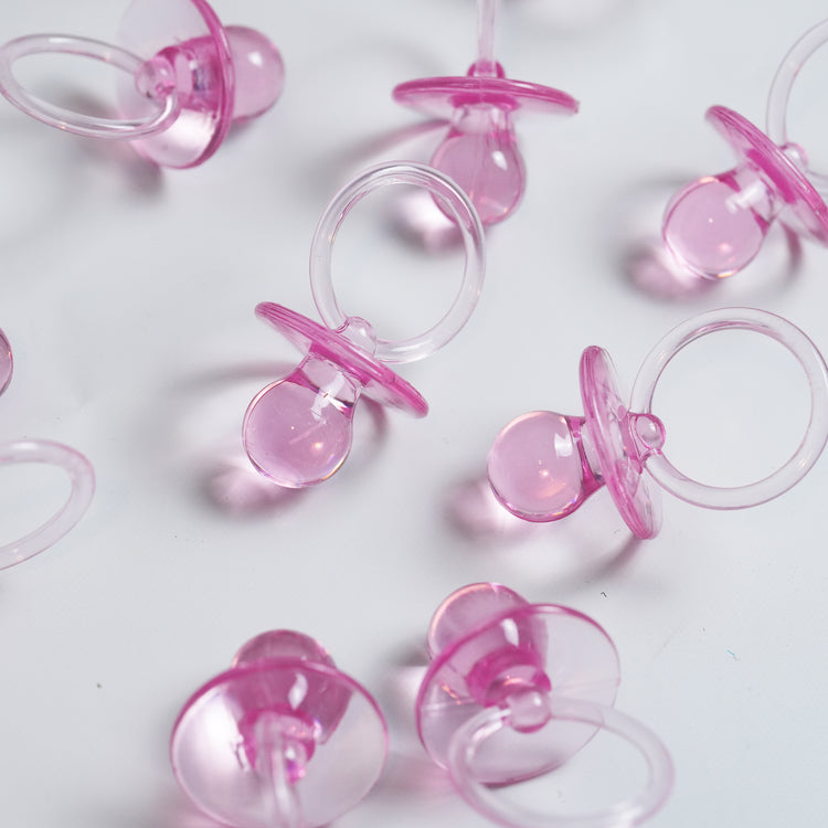 2.5" Baby Pacifier Baby Shower Favors Decoration, Set of 36