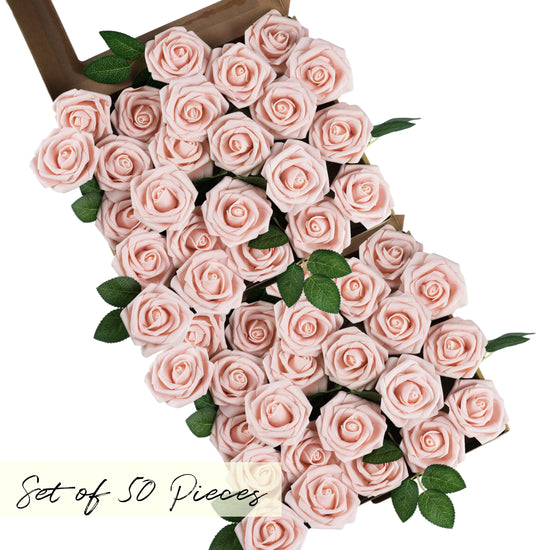blush Artificial foam Rose Flower