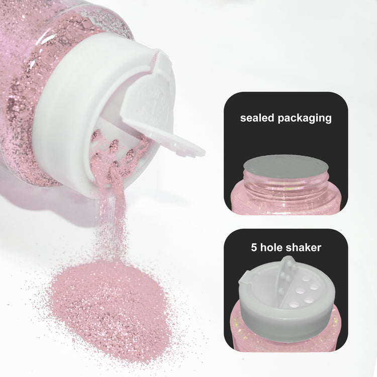 fine blush glitter