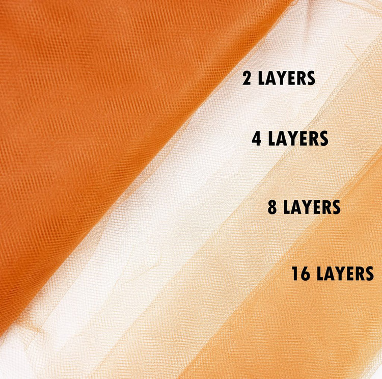 orange tulle Fabric Tulle Bolt