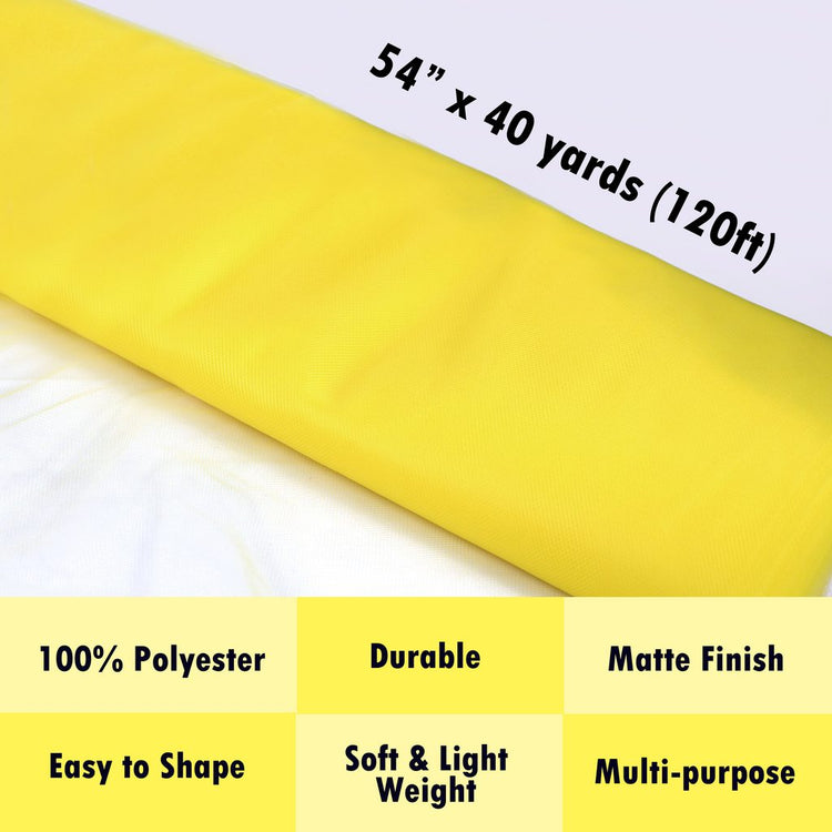 tulle yellow Fabric Tulle Bolt