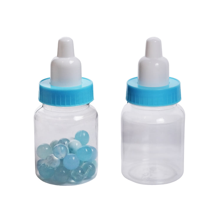 Set of 24 - 3.5" Mini Plastic Milk Bottle Fillable Baby Shower Favor Decoration