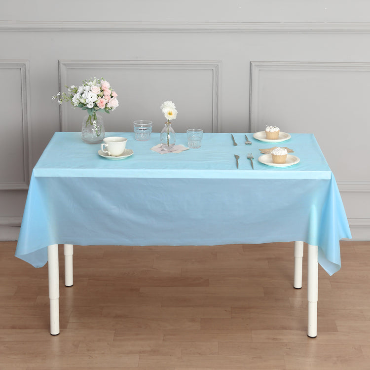 54" x 100ft Plastic Table Cover Roll with Cutter included