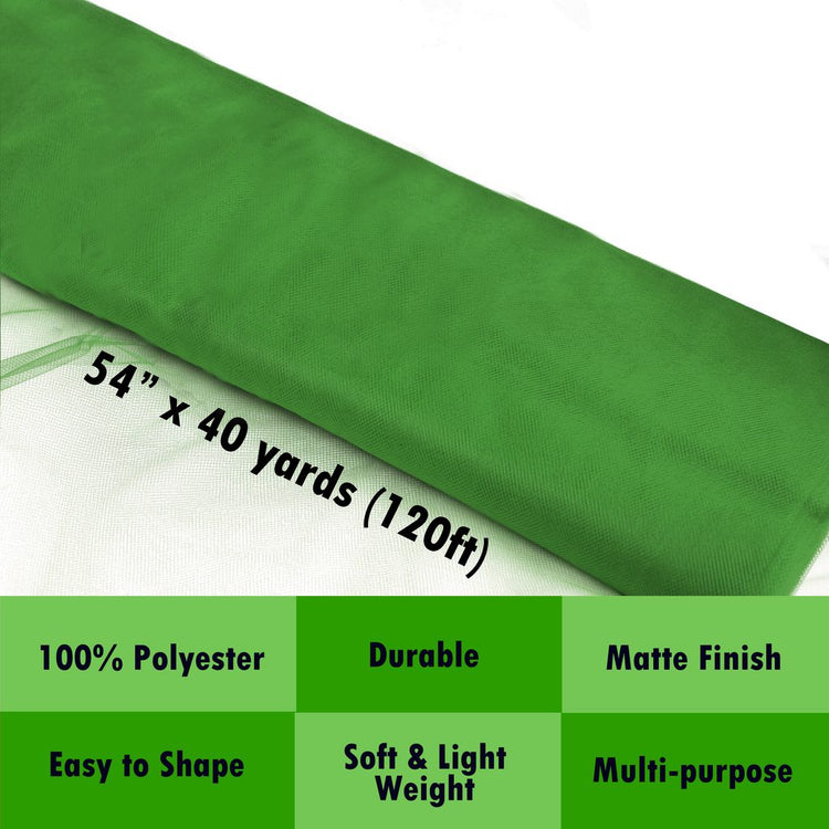 emerald green tulle Fabric Tulle Bolt
