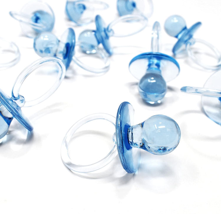 blue baby pacifier for baby showers