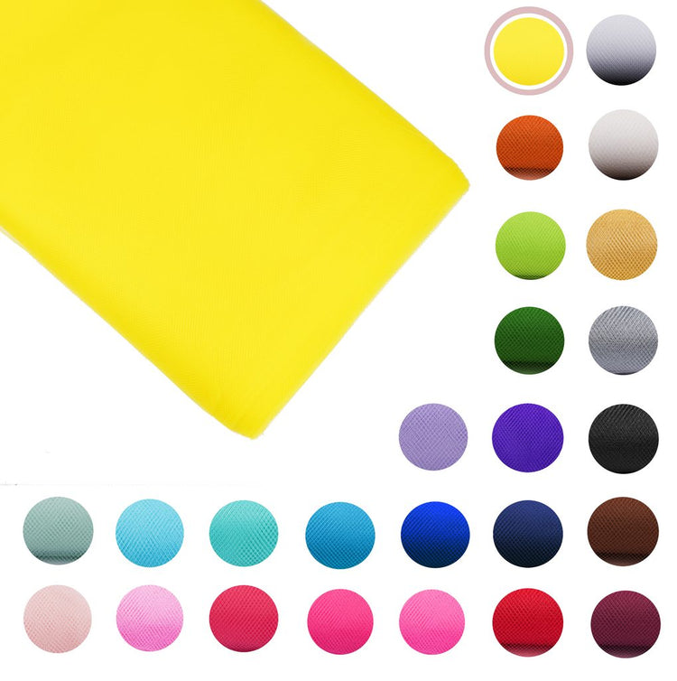 yellow Fabric Tulle Bolt