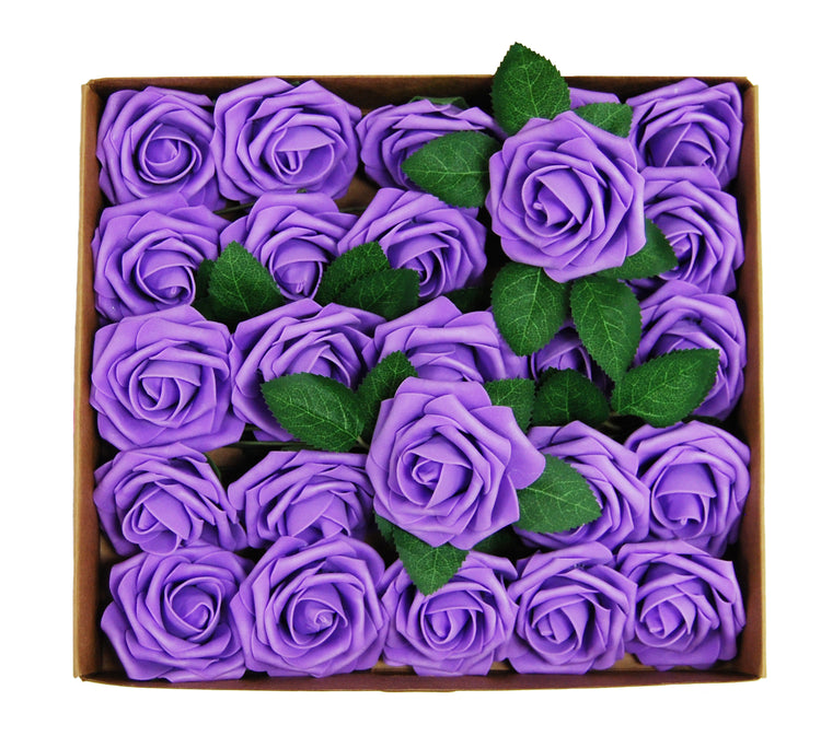 lavender Artificial foam Rose Flower