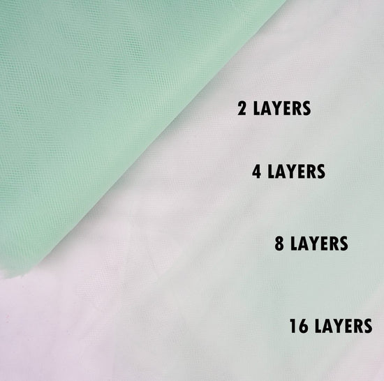 mint tulle Fabric Tulle Bolt