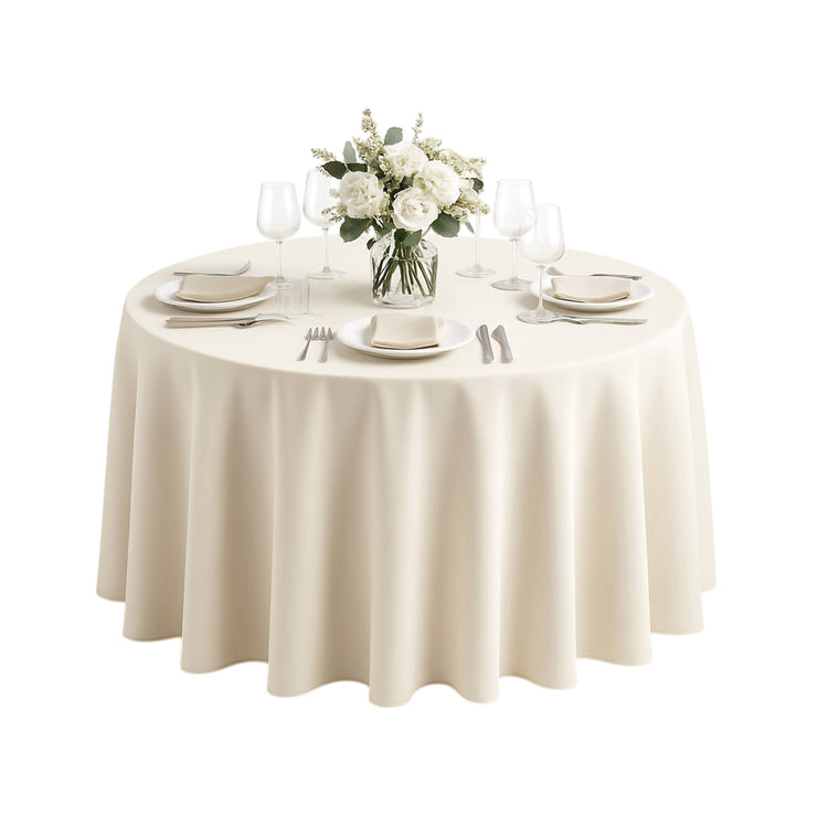10pcs Premium Round Polyester Table Cloth