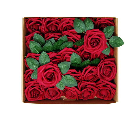 red Artificial foam Rose Flower