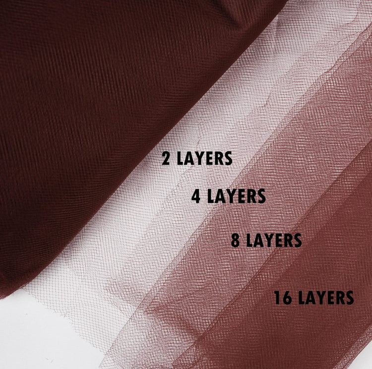 brown tulle Fabric Tulle Bolt