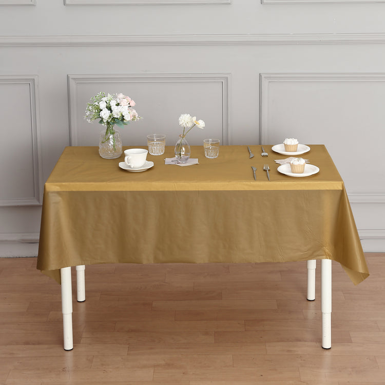 54" x 300ft Plastic Table Cover Roll with Cutter included