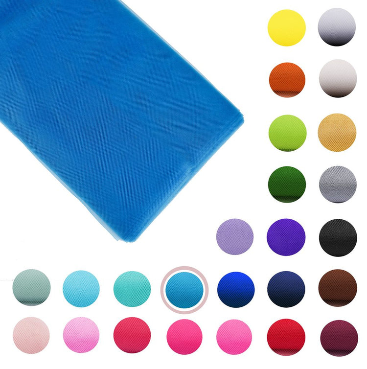turquoise Fabric Tulle Bolt