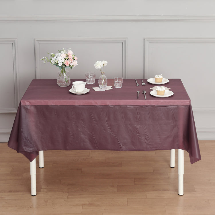 54" x 300ft Plastic Table Cover Roll with Cutter included