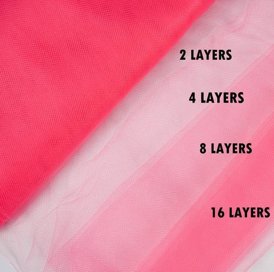 coral tulle Fabric Tulle Bolt
