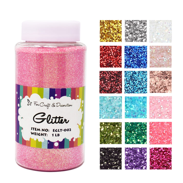 fine coral glitter