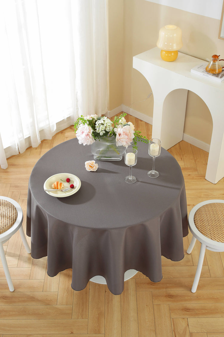 Premium Round Polyester Table Cloth