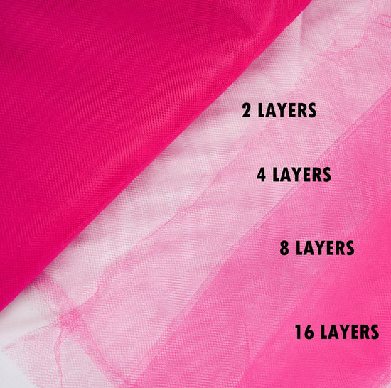 fuchsia tulle Fabric Tulle Bolt