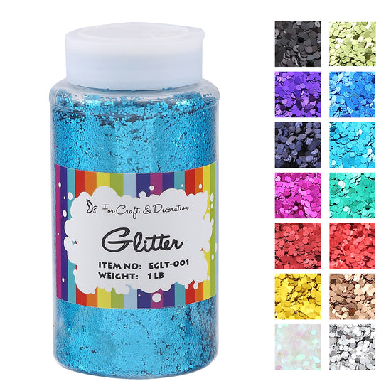chunky turquoise glitter