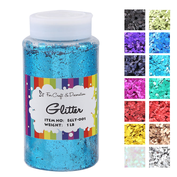 chunky turquoise glitter