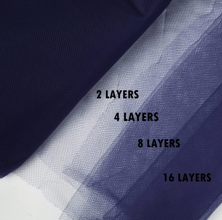 navy blue tulle Fabric Tulle Bolt