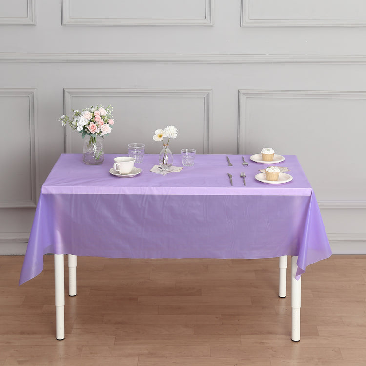 54" x 300ft Plastic Table Cover Roll with Cutter included