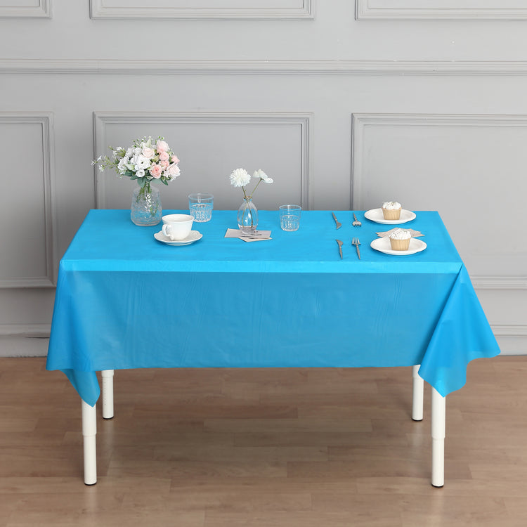 54" x 300ft Plastic Table Cover Roll with Cutter included