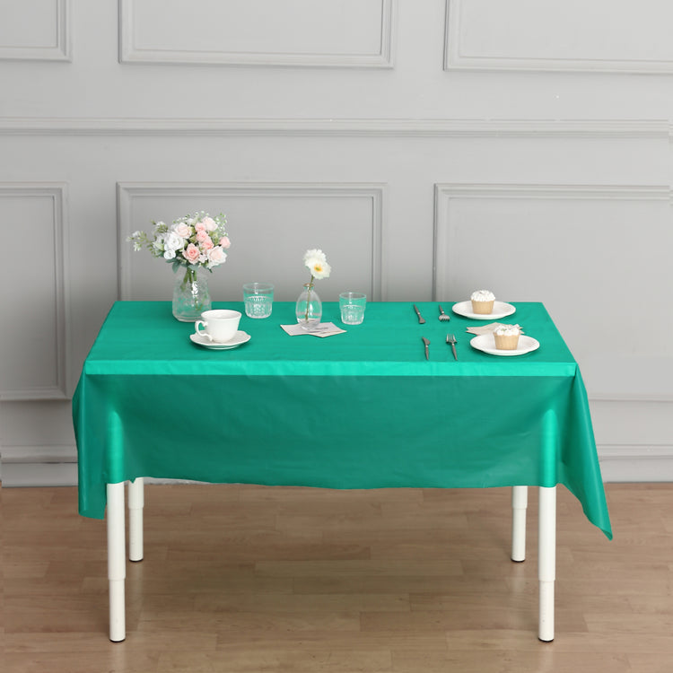 54" x 300ft Plastic Table Cover Roll with Cutter included