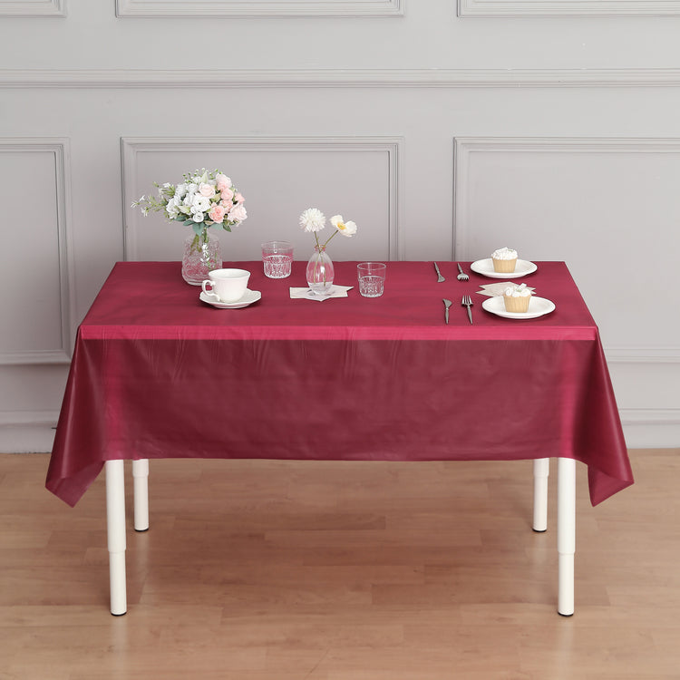 54" x 300ft Plastic Table Cover Roll with Cutter included