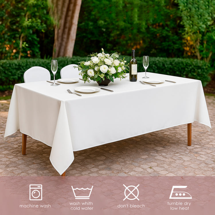 10pcs Premium Rectangluar Polyester Table Cloth