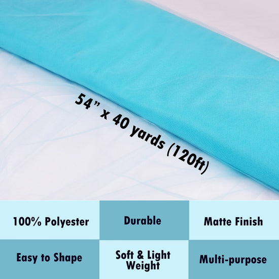 light blue tulle Fabric Tulle Bolt