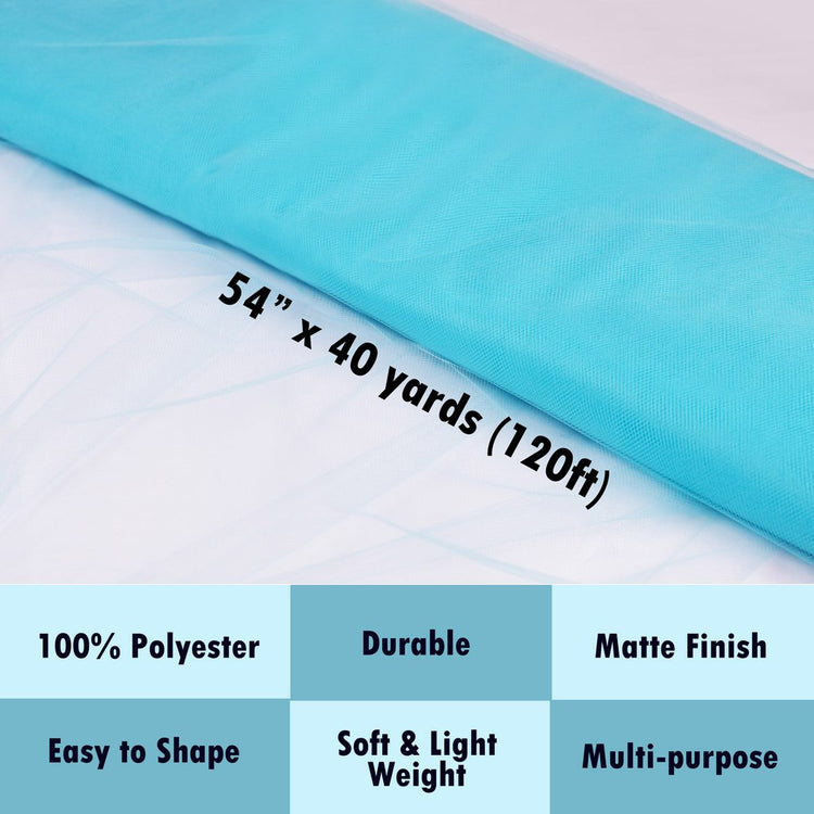 light blue tulle Fabric Tulle Bolt