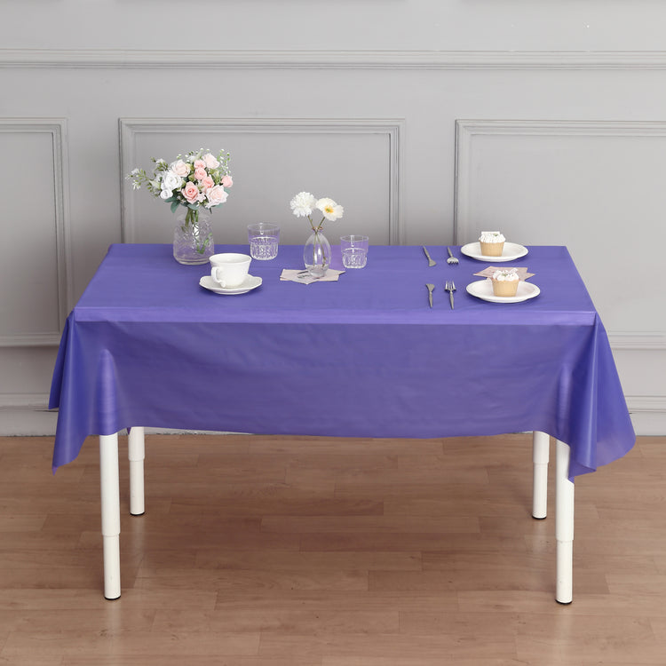 54" x 300ft Plastic Table Cover Roll with Cutter included