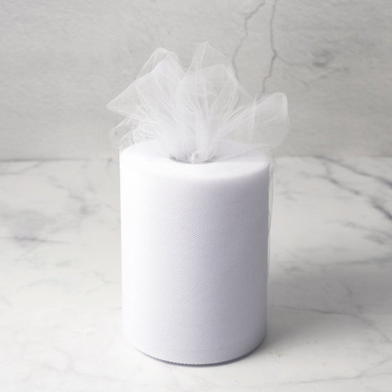 white Tulle Fabric Roll