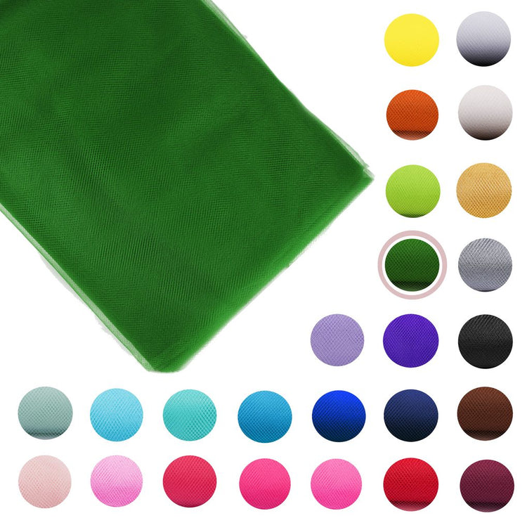 emerald green Fabric Tulle Bolt