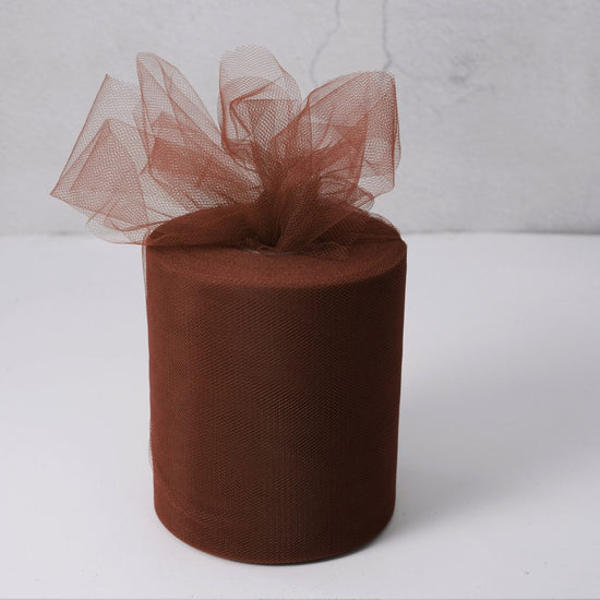 brown Tulle Fabric Roll