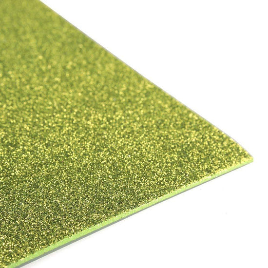 apple green glitter DIY Craft Foam Sheets